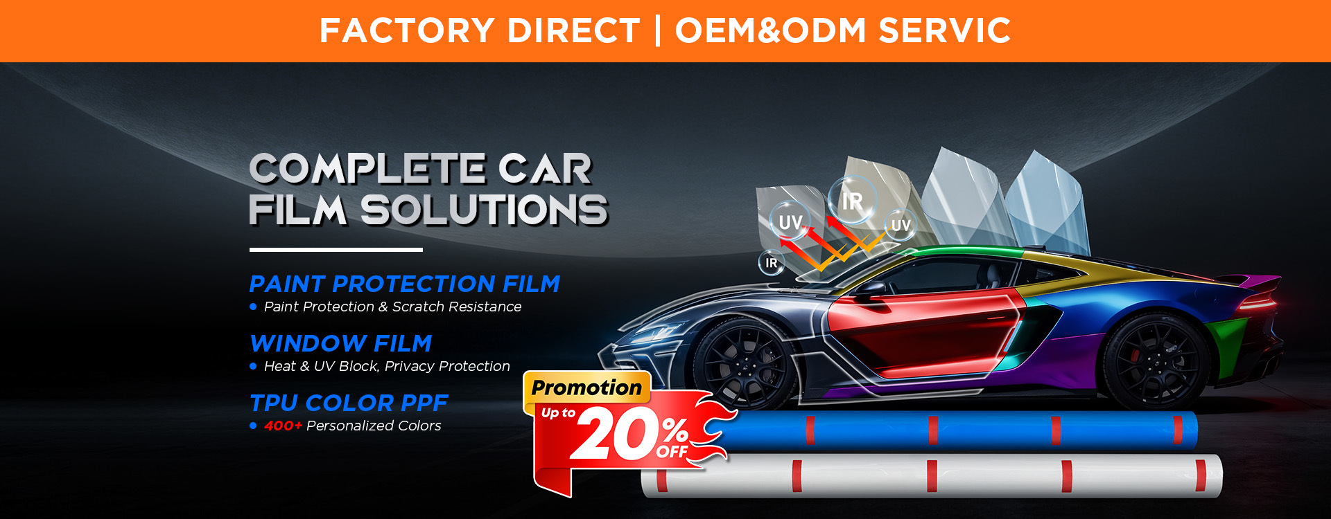 Qualität Auto-Farben-Schutz-Film usine